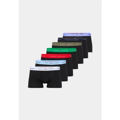 Image of Tommy Hilfiger Signature Trunk 7 PACK Trunks, Men&#039;s, Size: Small, Black