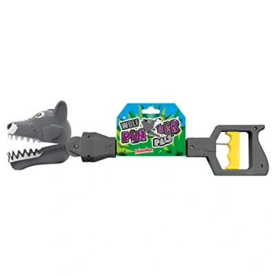Image of Pincher Pals Wolf from Deluxebase. Jumbo Sized Hand Grabber Toy for Kids. Fun claw toys that make fantastic canine gifts!