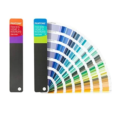 Image of Pantone FHIP110A Fashion, Home + Interiors colour Guide Set Two compact reference fan decks in a chromatic arrangement