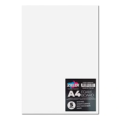 Image of White Foam Board by Zieler® 5mm Thick High (A4 (5 Sheets))