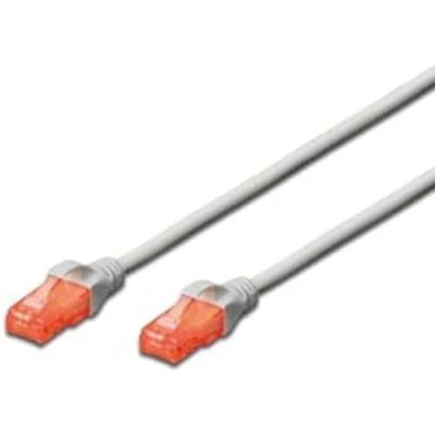 Image of ewent CAT 6 U/UTP Patch Network Ethernet cable, transmission up to 1Gigabit, AWG 26/7, 2 RJ45 connectors. Ideal for fiber optic with Gigabit/LAN regi, m. White