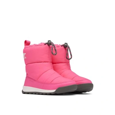 Image of Sorel Childrens Whitney II PLUS Puffy WP Unisex Winter boots for kids, Size: 9K, Pink Synthetics/textile