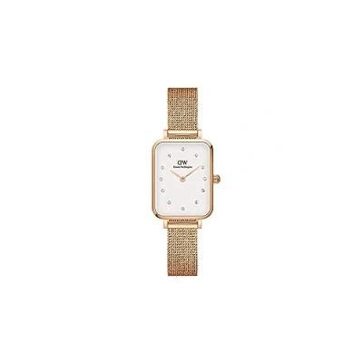 Image of Daniel Wellington DW00100527 Ladies Quadro Lumine Rose Gold 20mm Watch