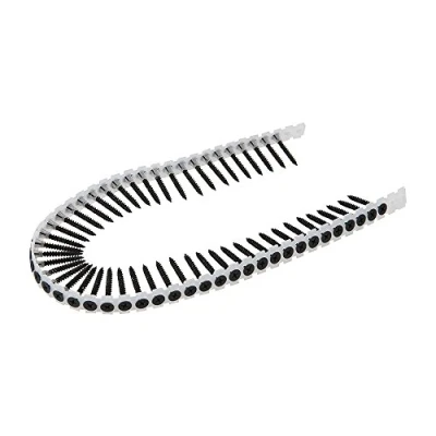 Image of GMC 982295 Collated Drywall Screws 500pk 33 mm (10 Strips of 50 Screws)