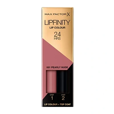 Image of Max Factor Lipfinity Long Lasting Two Step Lipstick 001 Pearly Nude, 4.2g