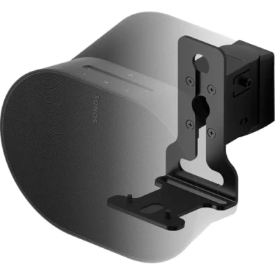 Image of Flexson Wall Mount for Sonos ERA 300, Single pack in Black, Swivels and Tilts