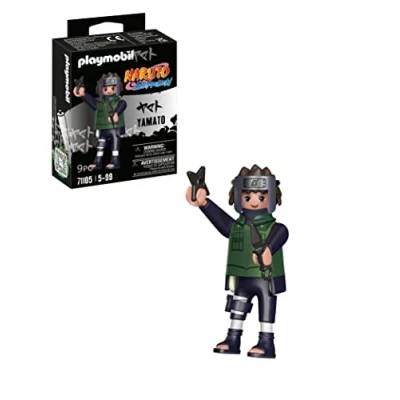 Image of Playmobil 71105 Naruto: Yamato Figure Set, Naruto Shippuden Anime Collectors Figure, Playset Suitable for Children and fans 5+ years