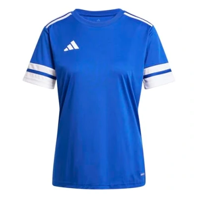 Image of adidas Women&#039;s SQUADRA25 Jersey Short Sleeve, Team Royal Blue/White, XXL