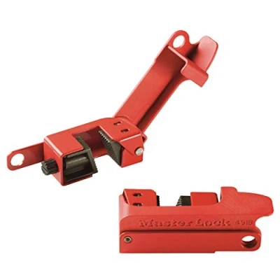 Image of Master Lock Grip tight™ circuit breaker lockout, standard single and double toggles