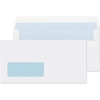 Image of Q Connect DL Envelopes Window Self Seal 90gsm White (1000 Pack) KF3481