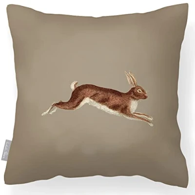 Image of Izabela Peters Outdoor Cushions Waterproof, 43 cm, Filled Cushion, Hare Taupe, Garden Furniture Cushions, Seat Chair