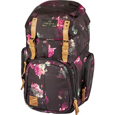 Image of Weekender Alltagsrucksack mit gepolstertem Laptopfach, Schulrucksack, Wanderrucksack inkl. Nassfach, 42 L, Black Rose