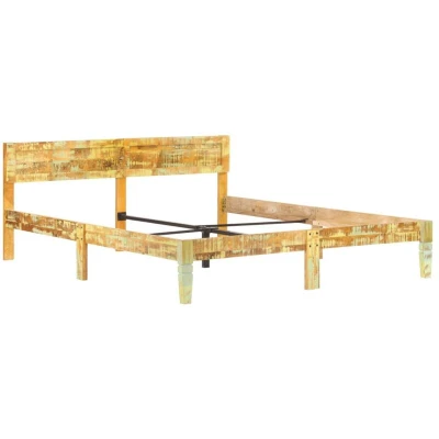 Image of vidaXL Bed Frame without Mattress Solid Reclaimed Wood 180x200cm