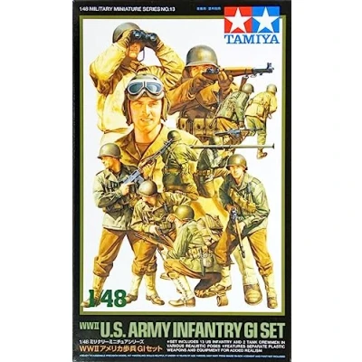 Image of Tamiya WWII, US Army GI set (Japan import), 1:48