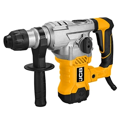 Image of JCB 1500w Rotary Hammer Drill, Powerful 4 Modes Drilling, Hammer, Chiselling and Chisel Adjustment, Multi Position &amp; Anti Vibration Handle, 3 Year Warranty