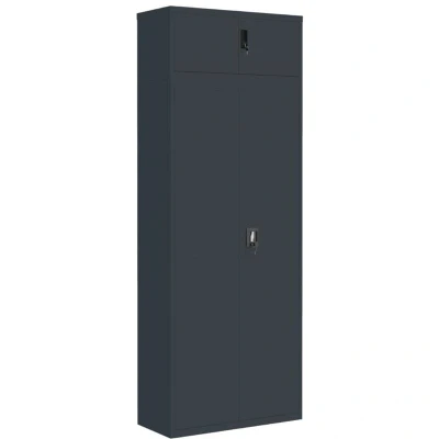 Image of vidaXL File Cabinet Anthracite 90x40x240 cm Steel