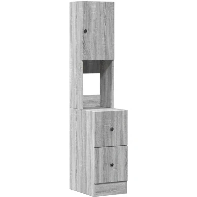 Image of vidaXL Kitchen Cabinet Grey Sonoma 35x50x180 cm Engineered Wood