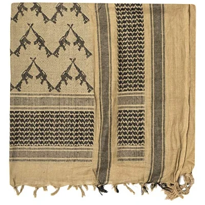 Image of Mil Tec Men&#039;s Fashion Scarf 12609205, Coyote/Black, Standard Size