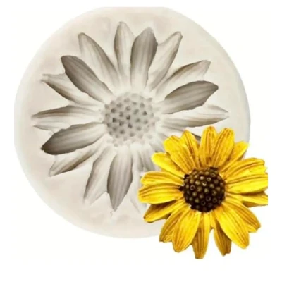 Image of TTOA Daisy Silicone Fondant Mould Icing Mold Cake Decoration Sugar Paste Flower Cup
