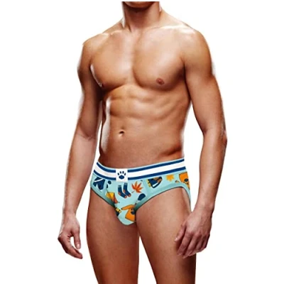 Image of Prowler Autumn Scene Brief Blue &amp; White, Size XS 26&quot; 28&quot; Waist