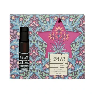 Image of William Morris At Home, Night Time Ceramic Star and Pillow Mist 30ml, Travel Size Vegan Friendly, Beauty Gift For Her, Christmas Stocking Filler