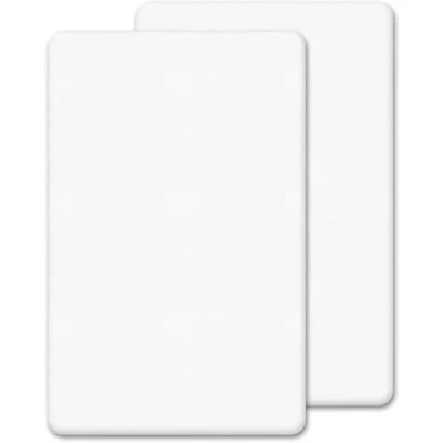 Image of 2 x Next to Me Compatible Crib Fitted Sheets (85 51 cm) Ultra Soft Brushed Microfibre Oeko tex Standard100 Comfy &amp; Breathable For Girl Boy (White, 85