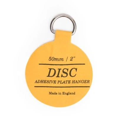 Image of Disc Plate Hangers for Walls Strong Invisible Holder Self Adhesive Stick On Hooks Picture Hanging Wall (50mm / 2&#039;&#039;)