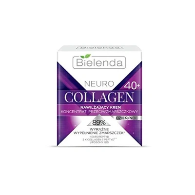 Image of Bielenda Neuro Collagen Moisturising Anti Wrinkle Cream Concentrate 40+ Day Night 50ml