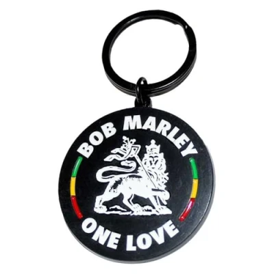 Image of Bob Marley Lion Logo Keyring Keychain One Size