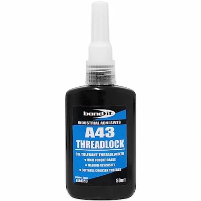 Image of Bond it 50ml Stud Lock A43 Tolerant Removable Permanent Strength Anaerobic Thread locker Bonding Cork leather rubber metals wood Glue
