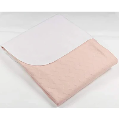 Image of Deluxe Washable Reusable Double Bed Incontinence Pad Protector With Tucks
