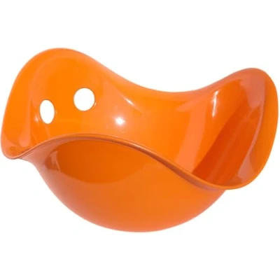 Image of MOLUK Bilibo Plastic Kids Toys for Children Shell Toy, Toddler Skills Fun Bowl Encourages Creativity, Hand Eye Coordination Travel Friendly Indoor, Outdoor Play 2 years Orange