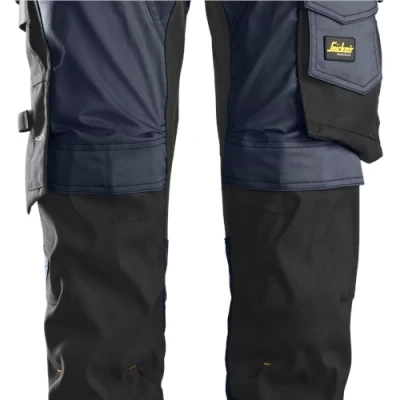 Image of Snickers AllroundWork Stretch Trousers Holster Pockets Navy/Black 54