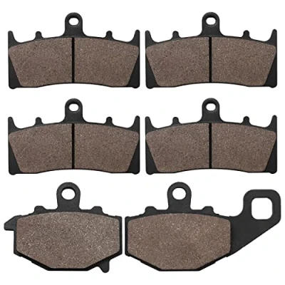 Image of Cyleto Front and Rear Brake Pads for Kawasaki ZX6R ZX600 1998 2002 ZZR600 ZX 600 2005 2008 636 636cc 9R 900 1996 2001