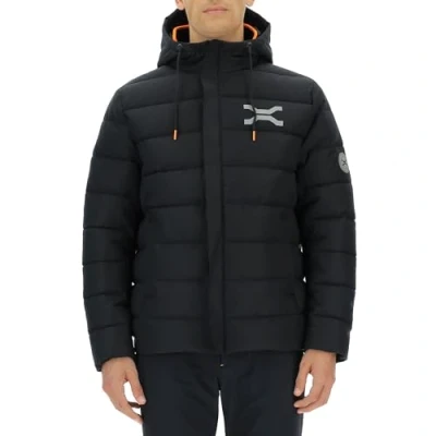 Image of JEEP O102968 B000 XP MAN HOODED TECH PUFFER JACKET W/Zipped Pockets JX23A Black S
