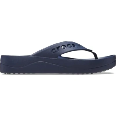Image of Crocs Women&#039;s Baya Platform Flip Sandal, Navy, 9 UK