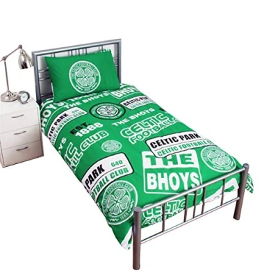 Image of Celtic Patch Duvet Set (Single) (Green)