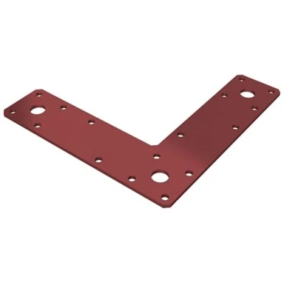 Image of BPC Fixings Dual Coated &#039;L&#039; Bracket 10 Piece Set, 150 mm Length x Width 37 Height