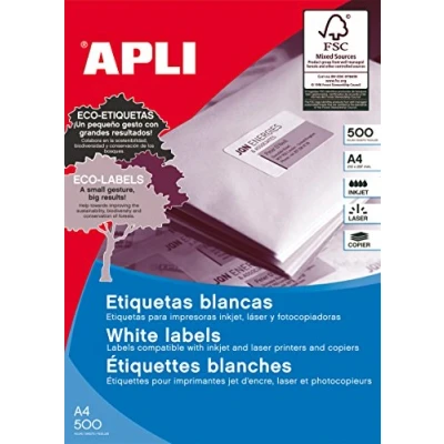 Image of APLI 1786 Labels 105 x 40 mm White