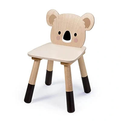 Image of Tenderleaf Toys Forest Chair Wood Furniture and Nursery Decor for Children (Koala)