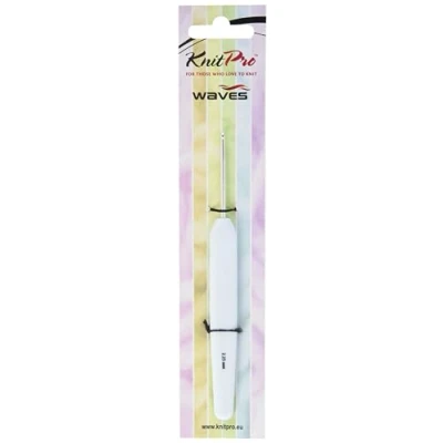 Image of KnitPro KP30902 2.25 mm Waves Aluminium Crochet Hook, Sky Blue