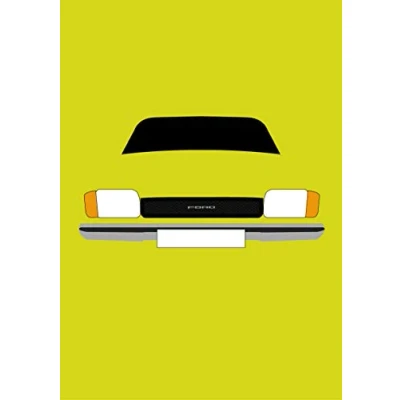 Image of Ford Capri MK1 Retro Motor Company Greeting Card