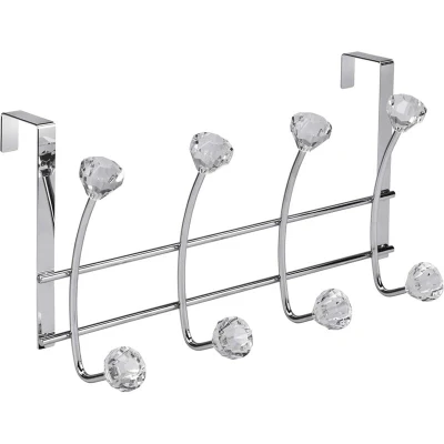 Image of Croydex Shower Riser Rail Hook Over Caddy Chrome QM260441