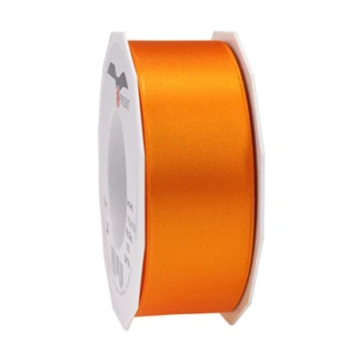 Image of Präsent Satin Ribbon Orange 40 mm width, 25 m length