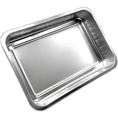 Image of FabFinds Aluminium Foil Baking Trays Tray for BBQs Roasting &amp; Storage 33.5xmX22.5cm (3)