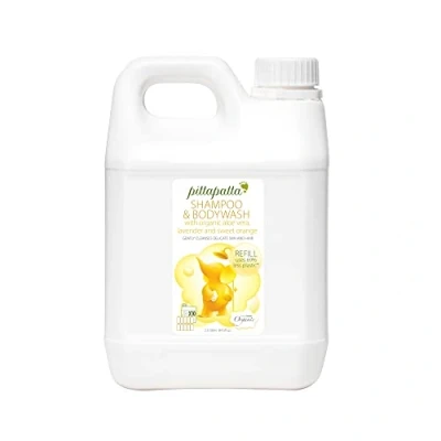 Image of PittaPatta Organic Natural Baby Shampoo and Body Wash, by Simply Gentle Moisturising Wash with Cleansing Agents Safe Lavender, Chamomile &amp; Aloe Vera 2.5L