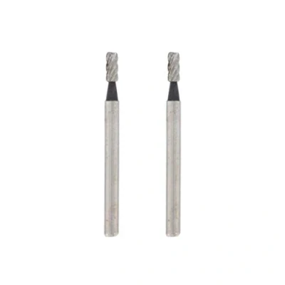 Image of Dremel 194 Milling Cutting Bits in 2 Pack Accessory Set Cylinder shaped High Speed Cutters with 3.2mm Working Diameter