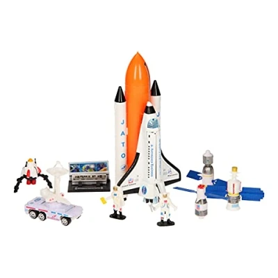 Image of JohnToy 26055 Space Shuttle Playset Large with Light and Sound, Multicoloured