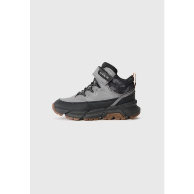 Image of Geox Boy&#039;s J Flexyper Plus Ankle Boot, Grey Black, 2.5 UK