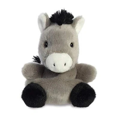 Image of Aurora, 33529, Palm Pals Eli Donkey, 5In, Soft Toy, Grey